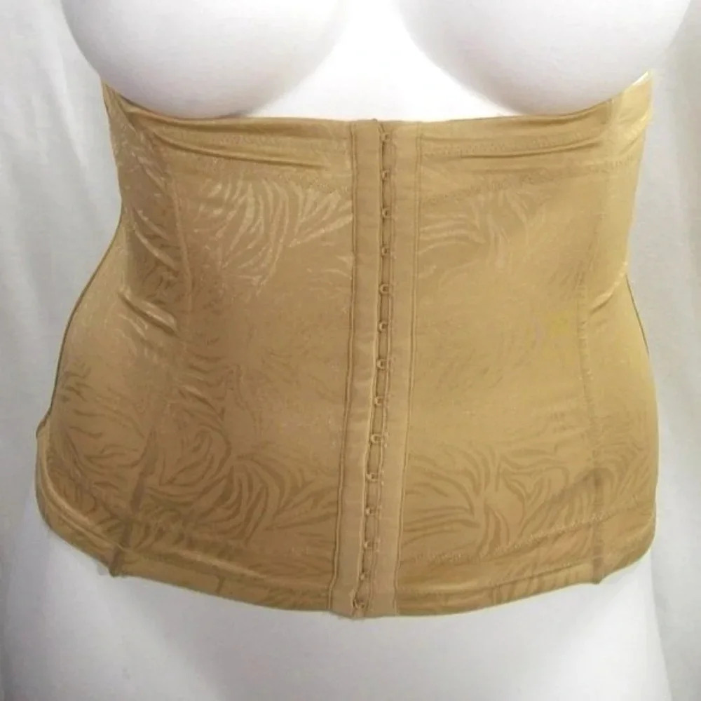 MEDIUM Maidenform SE3067 Jacquard Satin Waist Cincher Nude Excellent Pre-owned